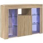 Meuble tv led d'angle chne sonoma 102 x 40 x 68 cm vidaxl