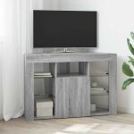 Meuble tv led d'angle gris sonoma 106 x 40 x 68 cm vidaxl