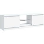 Meuble tv avec lumières led blanc 120x30x35, 5 cm Meuble tv avec lumières led blanc 120x30x35, 5 cm