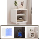 Meuble tv mural avec lumires led blanc 30x28, 5x30 cm - meuble tv mural - armoire tv suspendue - clairage ...