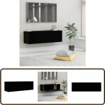 Meuble tv noir 100x30x30 cm bois d?ingénierie - meubles tv mural - meuble télé noir - rangement tv - ... Meuble tv noir 100x30x30 cm bois d?ingénierie - meubles tv mural - meuble télé noir - rangement tv - ...