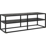 The living store - meuble tv noir avec verre marbre noir 120x40x40 cm - meuble tv - meuble audio - Étagère ... The living store - meuble tv noir avec verre marbre noir 120x40x40 cm - meuble tv - meuble audio - Étagère ...