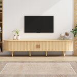 Meuble tv de salon ovale avec rangement + plateau de table mdf grain de bois + 2 tiroirs, porte coulissante, ... Meuble tv de salon ovale avec rangement + plateau de table mdf grain de bois + 2 tiroirs, porte coulissante, ...