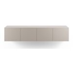 Meuble tv suspendu 4 portes en bois l180cm - beige - nexa Meuble tv suspendu 4 portes en bois l180cm - beige - nexa