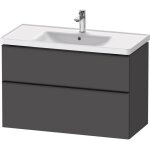 Meuble vasque 98 cm duravit d - neo gris mat