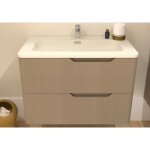 Meuble vasque luna tiss lin 80 cm - sans miroir