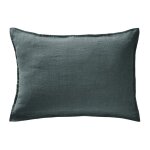 Meubletmoi - lot de 2 taies d'oreillers 50 x 70 cm en lin lav� bleu - luisa