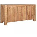 Meubletmoi - buffet 168 cm 3 portes 3 tablettes bois de pin massif recycl� - chalet