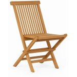 Meubletmoi - chaise de jardin pliante en bois de teck massif huil - ancolie