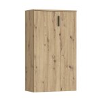 Meubletmoi - meuble  chaussures 2 portes dcor bois de chne rustique ? amelie