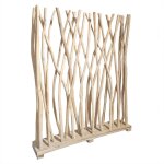 Meubletmoi - paravent h. 120 cm branches de bois de teck brut blanchi - brent 03 Meubletmoi - paravent h. 120 cm branches de bois de teck brut blanchi - brent 03