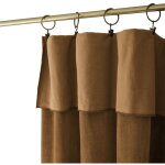 Meubletmoi - rideau ajustable 140 x 270 cm velours de coton camel - mirabel