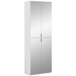 Meublorama - armoire de rangement bodite ? 4 portes avec miroirs ? blanc laqué ? Élégance et luminosité ... Meublorama - armoire de rangement bodite ? 4 portes avec miroirs ? blanc laqué ? Élégance et luminosité ...