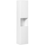 Meublorama - colonne de salle de bain vano ? 2 portes + 1 niche ? blanc alpin ? l30 � h140 � p25 cm ? ...