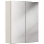 Meublorama - meuble haut miroir brazza ? 2 portes ? coloris marron congo ? l60 x h75 cm ? � suspendre ...