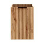 Meublorama - meuble de rangement noxera ? 40 cm ? avec panier  linge ? coloris chne wotan ? meuble ...