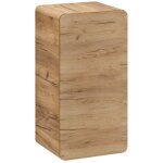 Meublorama - meuble de rangement salle de bain erbano ? 1 porte ? coloris ch�ne clair ? compact et suspendu ...