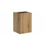 Meublorama - meuble de rangement salle de bain vano ? panier  linge ? chne ? l40  p39  h57 cm ?  ...