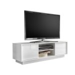 Meublorama - meuble tv 2 portes, collection cream, coloris blanc laqué brillant, idéal pour votre salon ... Meublorama - meuble tv 2 portes, collection cream, coloris blanc laqué brillant, idéal pour votre salon ...