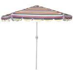 Meublorama - parasol inclinable multicolore ? 2, 50m ? h2, 31m ? aluminium ? toile polyester 160g / ...