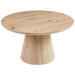 Meublorama - table basse ronde collection tignes ? décor effet pin ? d80 x h47 cm Meublorama - table basse ronde collection tignes ? décor effet pin ? d80 x h47 cm