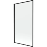 Mexen - alex �cran de baignoire � 1 ailette 70 x 140 cm, design noir - 893 - 070 - 001 - 70 - 70