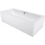 Mexen - baignoire cube rectangulaire 160 x 70 cm avec habillage, blanche - 55051607000x