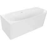 Mexen - baignoire mia � angle gauche libre de 180 x 80 cm, blanche, d�bordement blanc - 52691808000l ...