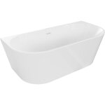 Mexen - baignoire oval en îlot murale 160 x 80 cm, blanche, bonde blanche - 52671608000 - 20 Mexen - baignoire oval en îlot murale 160 x 80 cm, blanche, bonde blanche - 52671608000 - 20