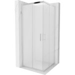 Mexen - cabine de douche carre rio 80 x 80 cm, givre, chrome - 860 - 080 - 080 - 01 - 30