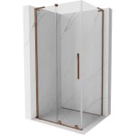 Mexen - cabine de douche coulissante velar l 90 x 70 cm, transparent, or rose - 871 - 090 - 070 - 03 ...