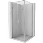 Mexen - cabine de douche pivotante exo 70 x 70 cm, transparente, chrome - 814 - 070 - 070 - 01 - 00