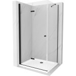 Mexen - cabine de douche pliable lima 80 x 70 cm, transparente, noire + receveur flat, blanc - 856 - ... Mexen - cabine de douche pliable lima 80 x 70 cm, transparente, noire + receveur flat, blanc - 856 - ...