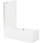 Mexen - cube baignoire rectangulaire 180 x 80 cm avec habillage et paroi 1 - volet 90 cm, transparent, ...