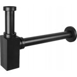 Mexen - demi siphon carr� pour lavabo, noir - 79960 - 70