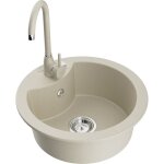 Mexen - diego évier en granit à 1 cuve et robinet mélangeur telma, beige - 6512 - 69 - 670200 - 69 Mexen - diego évier en granit à 1 cuve et robinet mélangeur telma, beige - 6512 - 69 - 670200 - 69