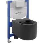 Mexen - ensemble encastr wc bti - support fenix xs - f avec cuvette wc sofia, noir mat - 6803354xx85 ...