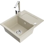 Mexen - enzo évier en granit 1 bac avec égouttoir et mitigeur rita, beige - 6506 - 69 - 670300 - 00 Mexen - enzo évier en granit 1 bac avec égouttoir et mitigeur rita, beige - 6506 - 69 - 670300 - 00
