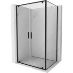 Mexen exo cabine de douche battante 100 x 85 cm, transparent, noir - 8182 - 100 - 085 - 70 - 00