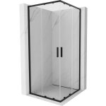 Mexen exo cabine de douche carre coulissante 80 x 80 cm, transparente, noire - 8111 - 080 - 080 - 70 ...