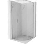 Mexen - exo cabine de douche demi - circulaire coulissante 70 x 70 cm, transparent, chrome - 8131 - 070 ...