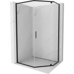 Mexen exo cabine de douche pentagonale battante 80 x 80 cm, transparente, noire - 812 - 080 - 080 - 70 ...