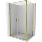 Mexen - exo cabine de douche pivotante 100 x 90 cm, transparent, dorée - 814 - 100 - 090 - 50 - 00 Mexen - exo cabine de douche pivotante 100 x 90 cm, transparent, dorée - 814 - 100 - 090 - 50 - 00
