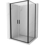 Mexen - exo cabine de douche pivotante 80 x 90 cm, transparent, noir - 814 - 080 - 090 - 70 - 00
