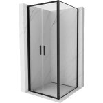 Mexen - exo cabine de douche pivotante 80 x 80 cm, transparent, noir - 814 - 080 - 080 - 70 - 00
