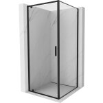 Mexen - exo cabine de douche pivotante 90 x 90 cm, transparent, noir - 8181 - 090 - 090 - 70 - 00