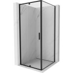 Mexen - exo cabine de douche pivotante 90 x 90 cm, transparent, noir - 819 - 090 - 090 - 70 - 00