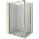Mexen - exo cabine de douche pliante 80 x 100 cm, transparent, or - 816 - 080 - 100 - 50 - 00