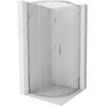 Mexen - exo cabine de douche semi - circulaire coulissante 90 x 90 cm, transparent, chrom� - 8132 - 090 ...