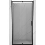 Mexen - exo porte de douche battante 90 cm, transparent, noir - 819 - 090 - 000 - 70 - 00